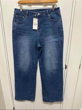 Size 12 Trendy Queen High Rise Straight Leg Jeans NWT